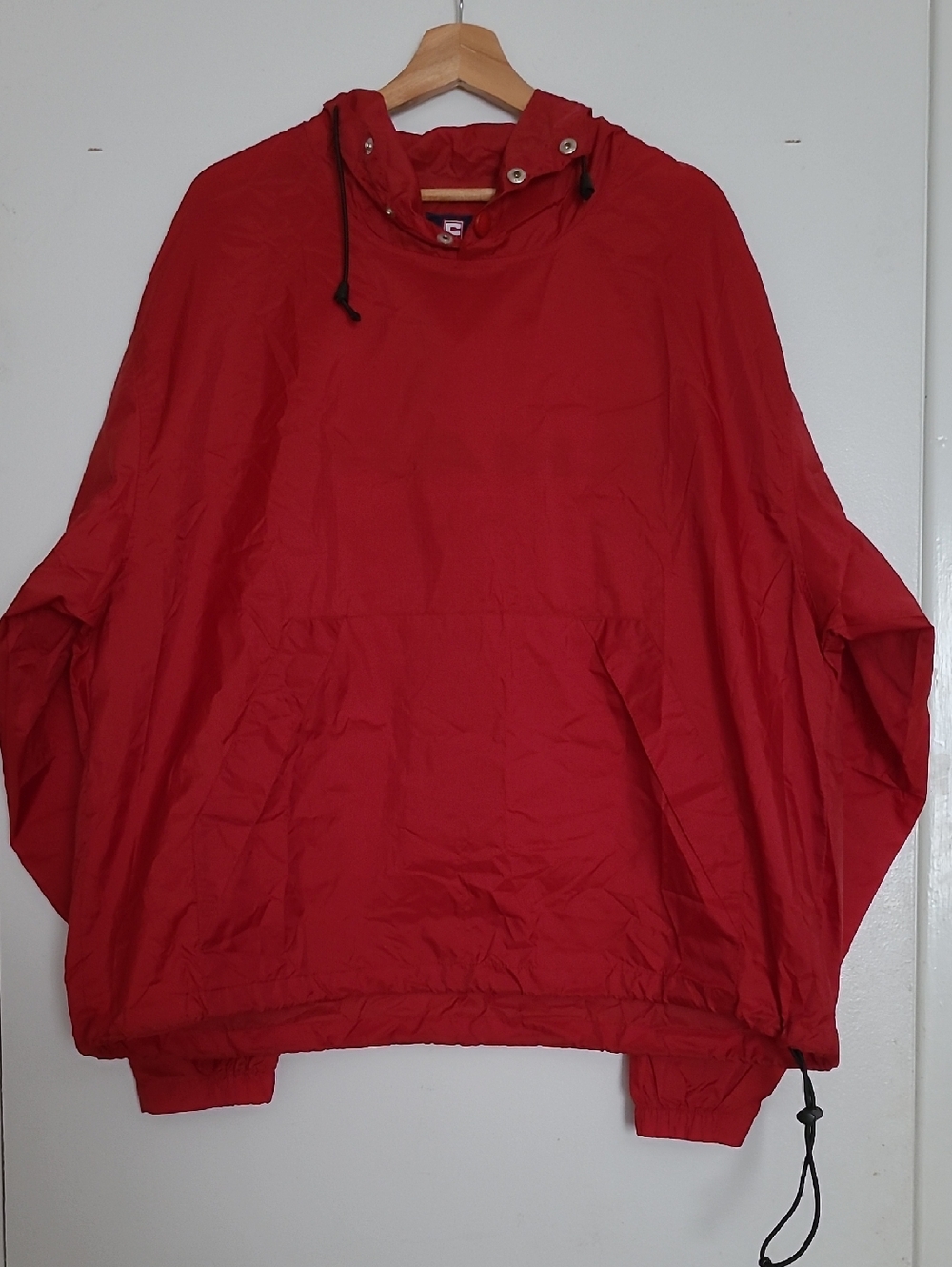 Ralph Lauren CHAPS Red Windbreaker With Hoodie